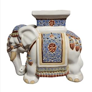 Vintage Vietnamese Elephant Plant Stool